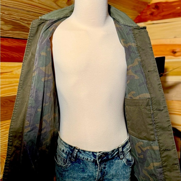 Gap Men’s Jacket Sage Green Military Field Jacket Medium - Picture 2 of 9